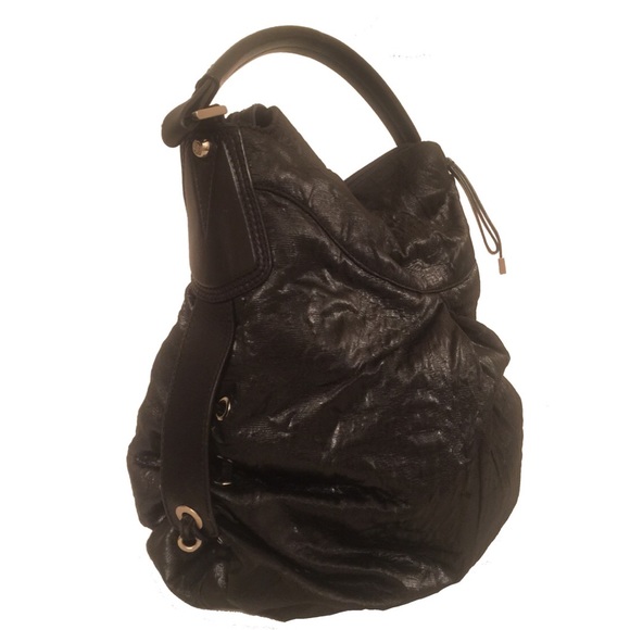 Francesco Biasia Ellen Black Slouchy Hobo Bag - Picture 2 of 8